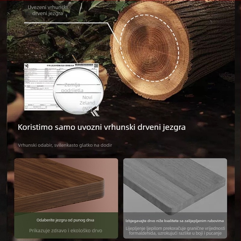 Drveni držač za četkice i olovke uz kreativni stalak za izlaganje za učenje
