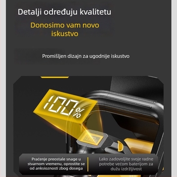 Bežična lančana pila s litijskom baterijom, bez četkica, punjiva, 12/16 inča, zaslon snage, prijenosna vrtna pila