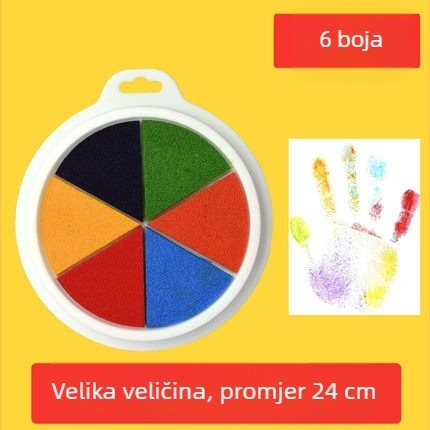 Set podloga za finger paint za djecu – šareni otisci ruke i prstiju