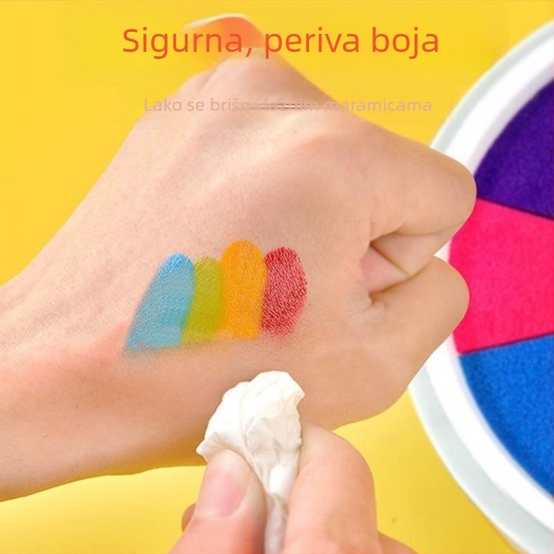 Set podloga za finger paint za djecu – šareni otisci ruke i prstiju