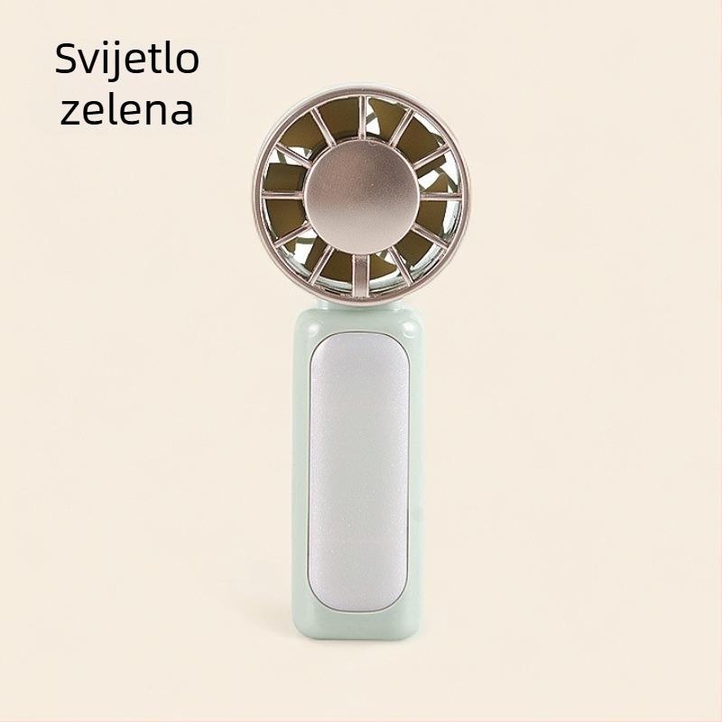 Ručni mini ventilator s turbinskim dizajnom, prijenosni, USB punjenje, za vanjsku upotrebu