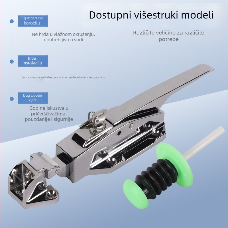 BX-1178 Držač i brava za vrata hladnjaka, cinkova legura, mehanički industrijski rashladni uređaj