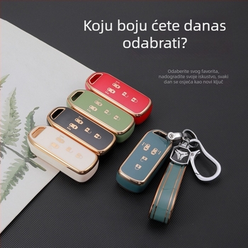 TPU kućište za ključ Honda N-BOX sa zlatnim rubom, za modele NBOXN-ONE i N-WGNN-VAN