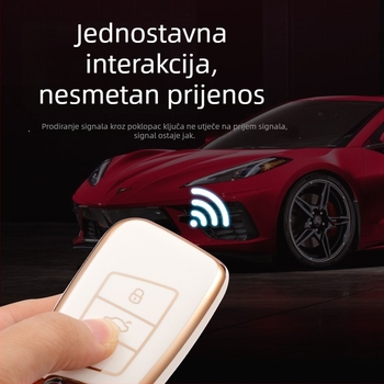 Kućište ključa VW Magotan B8L Weilan od TPU-a s pozlaćenim bridom