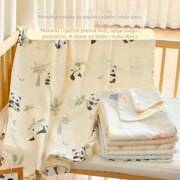 Navlaka za pokrivač od 100% pamuka gaze za bebe, veličine 1.2 m i 1.5 m
