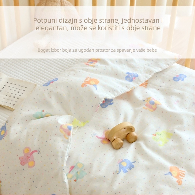 Navlaka za pokrivač od 100% pamuka gaze za bebe, veličine 1.2 m i 1.5 m