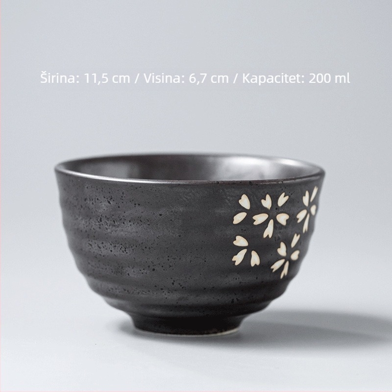 Bambusni čajni set u stilu Song dinastije – japanska matcha četkica, miješalica, stalak za četkicu i zdjela za matcha Baibenli