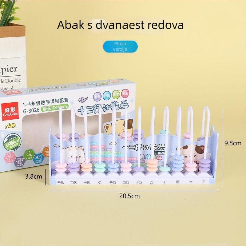 Abakus za zbrajanje i oduzimanje – didaktički alat iz matematike za učenike prvog i drugog razreda