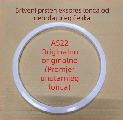 WBZ7 aluminijski tlak kuhalo brtveni prsten, set dijelova poklopca — silikonski prsten, kožni prsten, veličina 16–36 cm