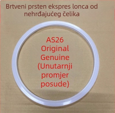 WBZ7 aluminijski tlak kuhalo brtveni prsten, set dijelova poklopca — silikonski prsten, kožni prsten, veličina 16–36 cm