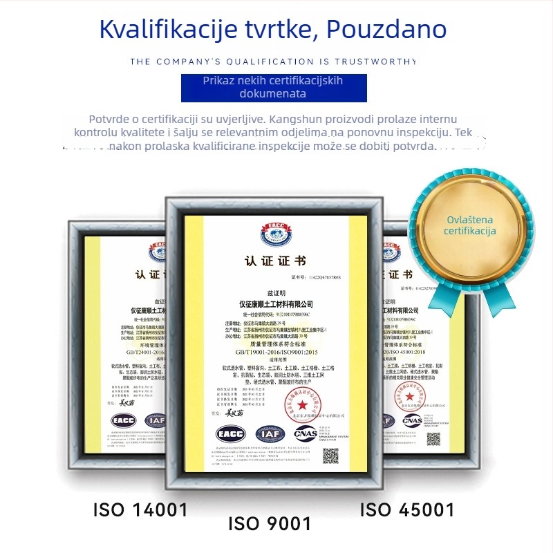 Yashan mrežasti oblik filtra drenažne cijevi za vrt i gradske vodovodne projekte, HDPE čvrsta drenažna cijev