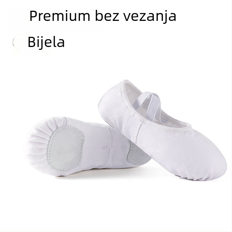 Plesne cipele za djecu i odrasle, mekana potplata, boja kože, za baletnu praksu, Cat-Paw stil, klasične