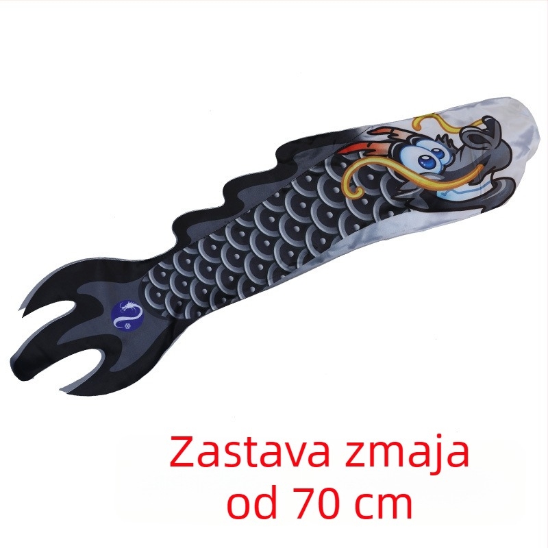 1 m dugačka kineska zastava zmaja za vodiče i festivale – kreativna zastava zmaja