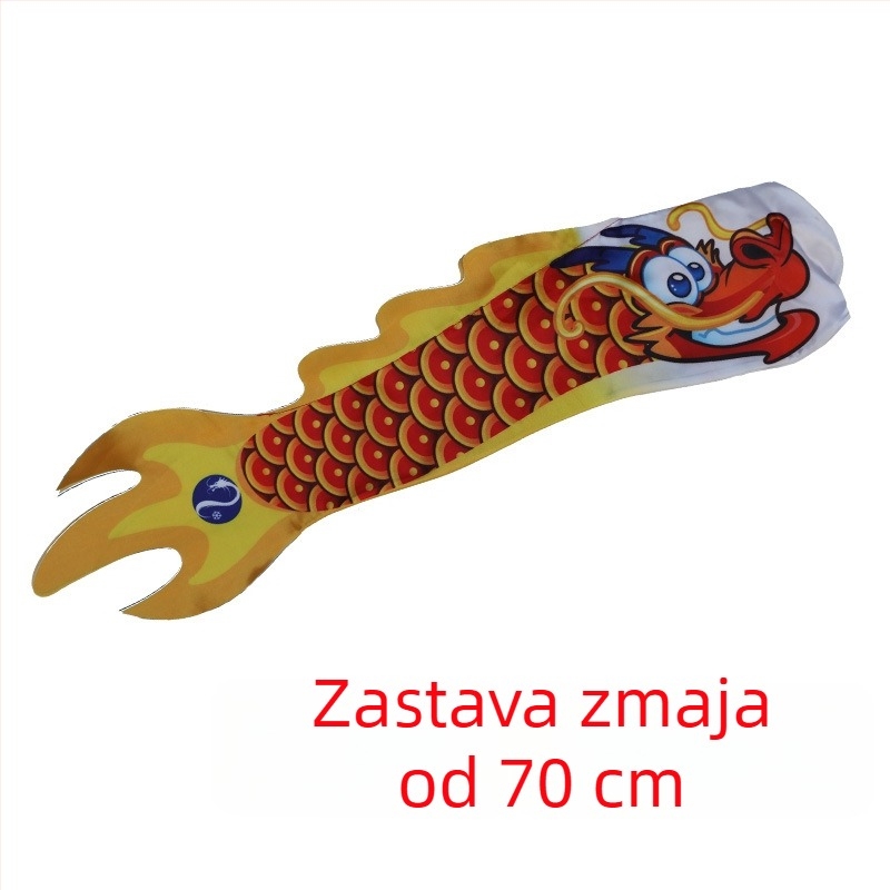 1 m dugačka kineska zastava zmaja za vodiče i festivale – kreativna zastava zmaja