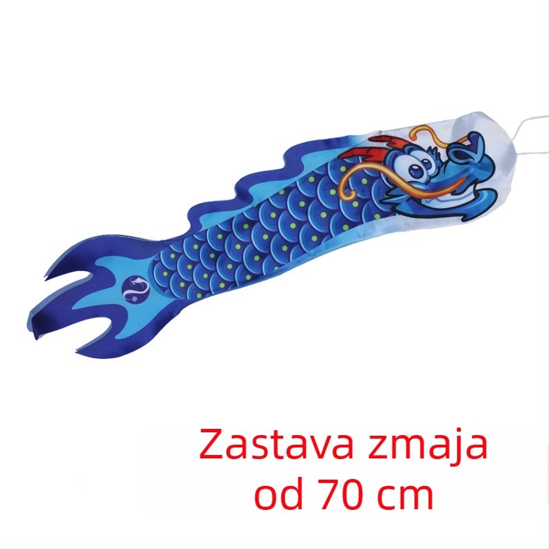1 m dugačka kineska zastava zmaja za vodiče i festivale – kreativna zastava zmaja