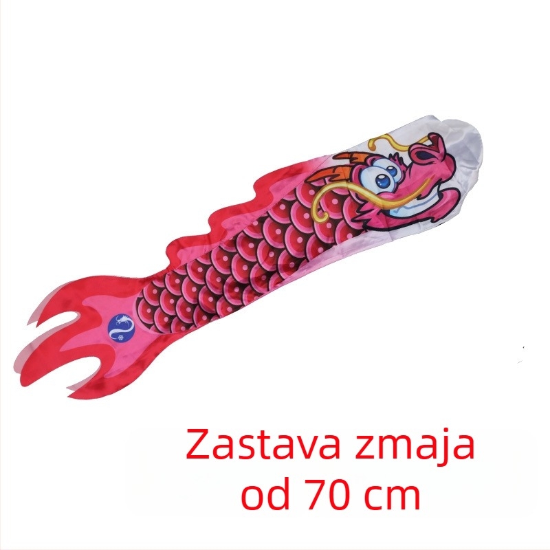 1 m dugačka kineska zastava zmaja za vodiče i festivale – kreativna zastava zmaja