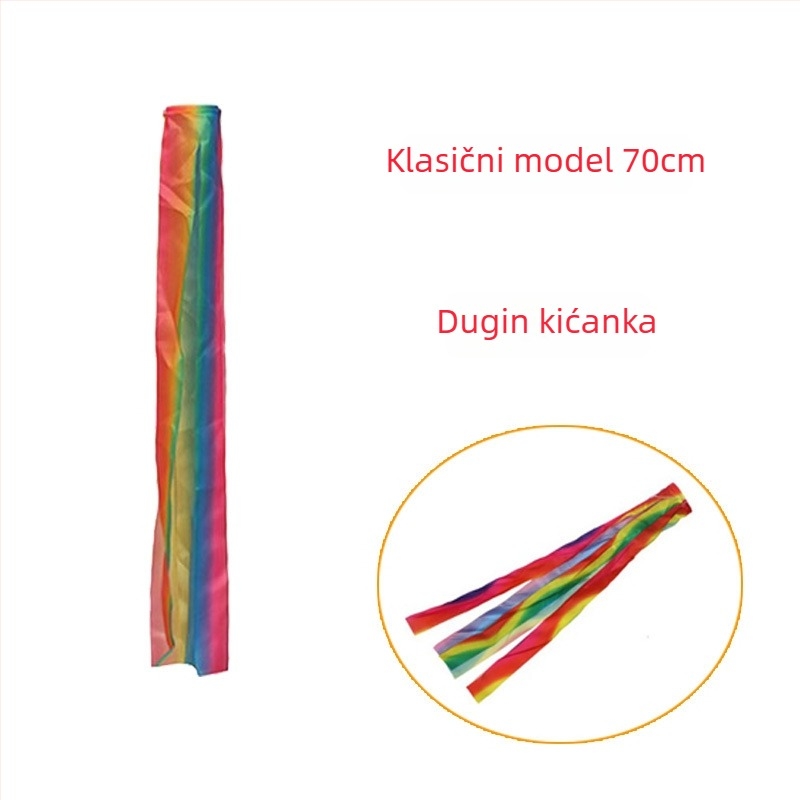 1 m dugačka kineska zastava zmaja za vodiče i festivale – kreativna zastava zmaja