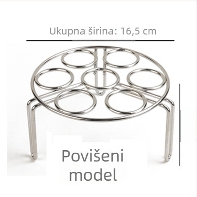 Set od nehrđajućeg čelika za parenje: stalak za parenje, posuda za vodenu kupelj, košare za paru, rešetka za roštilj, držač filtra ulja