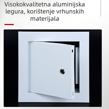 Zaključni otvor za održavanje od aluminijske legure, namijenjen za strop i bočne zidove – otvor za inspekciju kupaonske kanalizacije