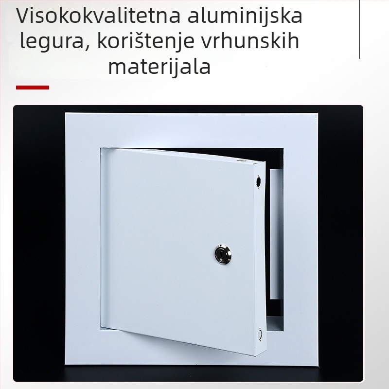 Zaključni otvor za održavanje od aluminijske legure, namijenjen za strop i bočne zidove – otvor za inspekciju kupaonske kanalizacije