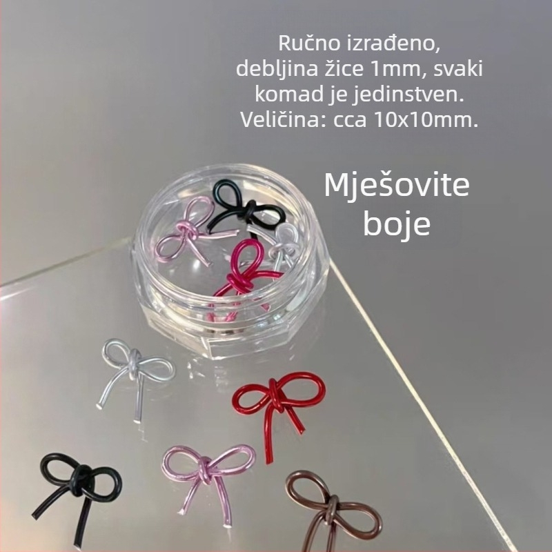 Nokti nakit: plastična mašna ukras, završeni komad, Princeza serija, sladak i minimalistički stil