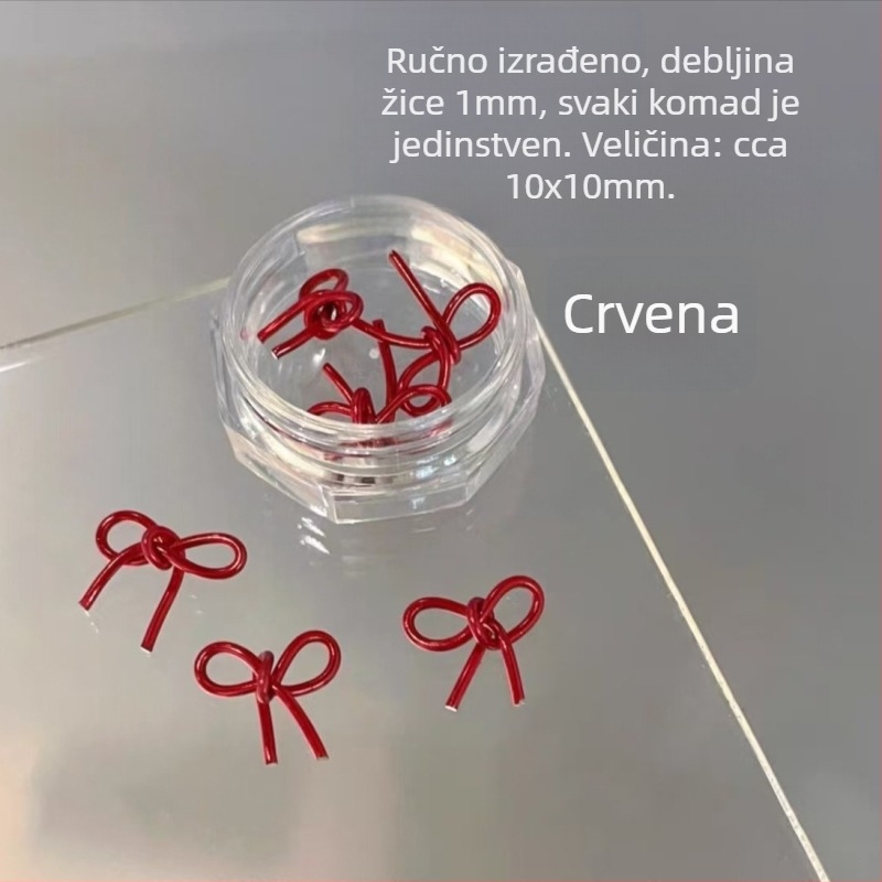 Nokti nakit: plastična mašna ukras, završeni komad, Princeza serija, sladak i minimalistički stil