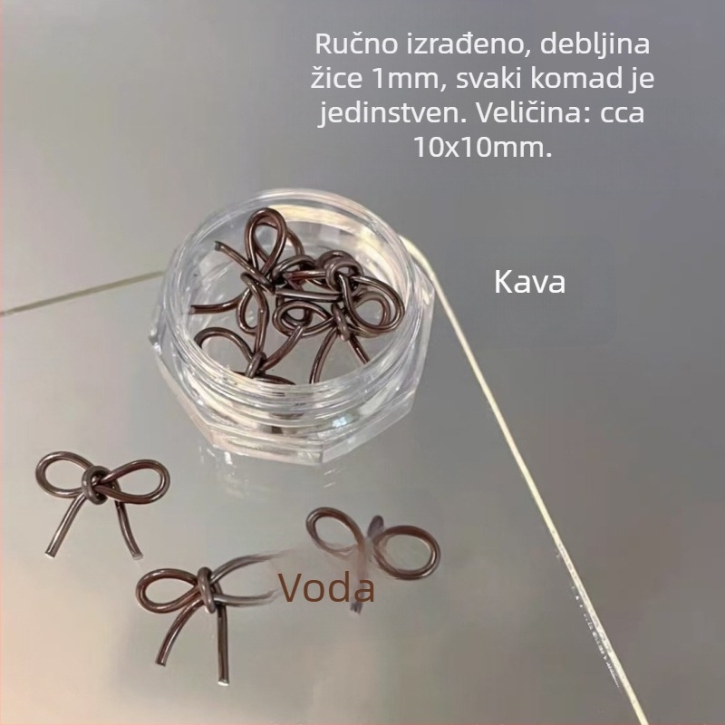 Nokti nakit: plastična mašna ukras, završeni komad, Princeza serija, sladak i minimalistički stil