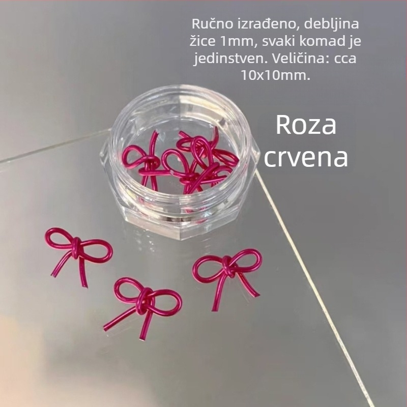 Nokti nakit: plastična mašna ukras, završeni komad, Princeza serija, sladak i minimalistički stil
