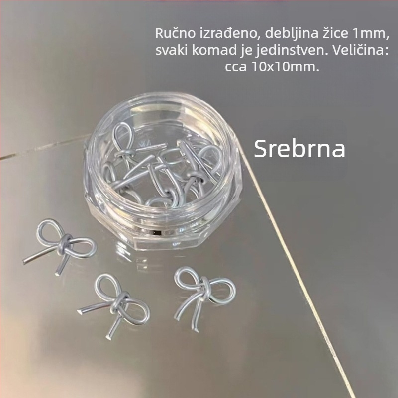 Nokti nakit: plastična mašna ukras, završeni komad, Princeza serija, sladak i minimalistički stil