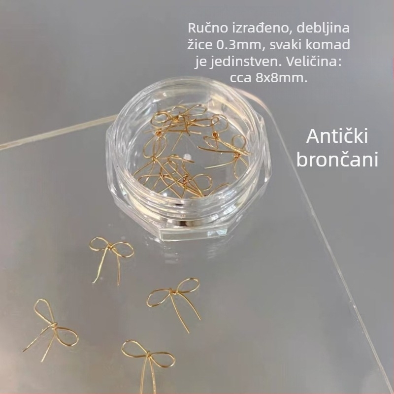 Nokti nakit: plastična mašna ukras, završeni komad, Princeza serija, sladak i minimalistički stil