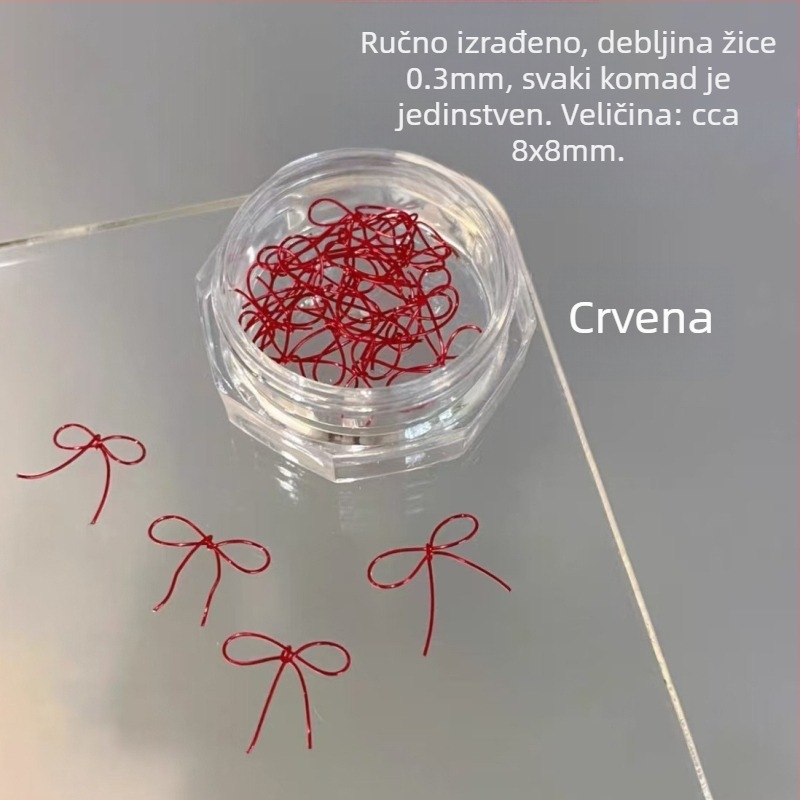 Nokti nakit: plastična mašna ukras, završeni komad, Princeza serija, sladak i minimalistički stil