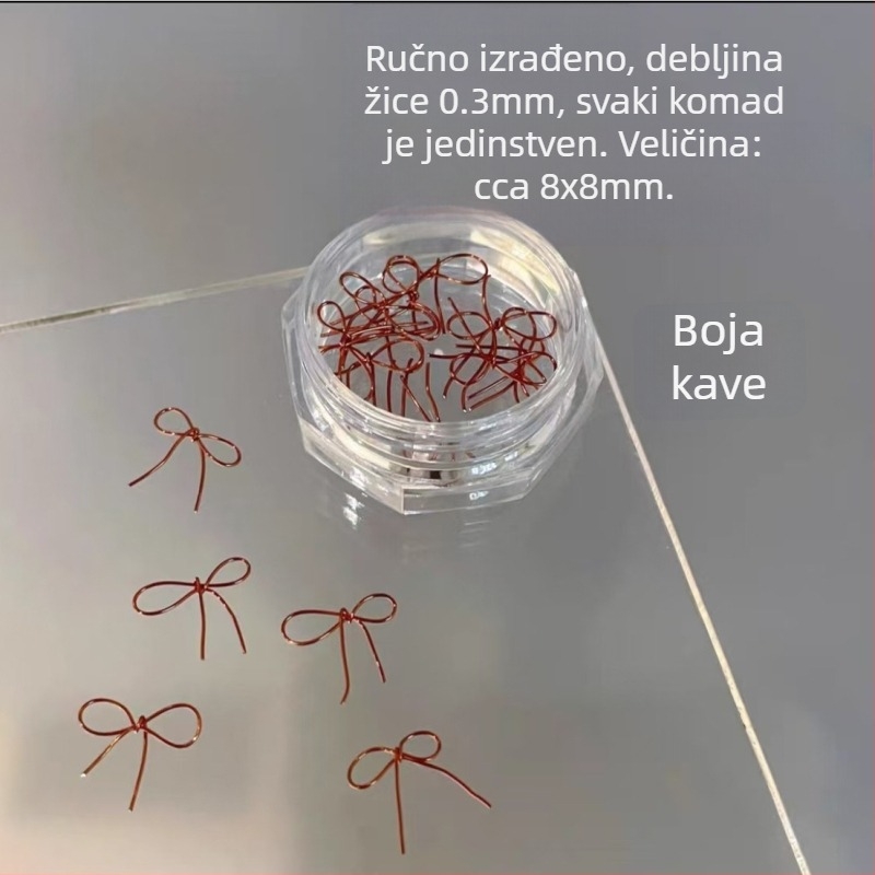 Nokti nakit: plastična mašna ukras, završeni komad, Princeza serija, sladak i minimalistički stil
