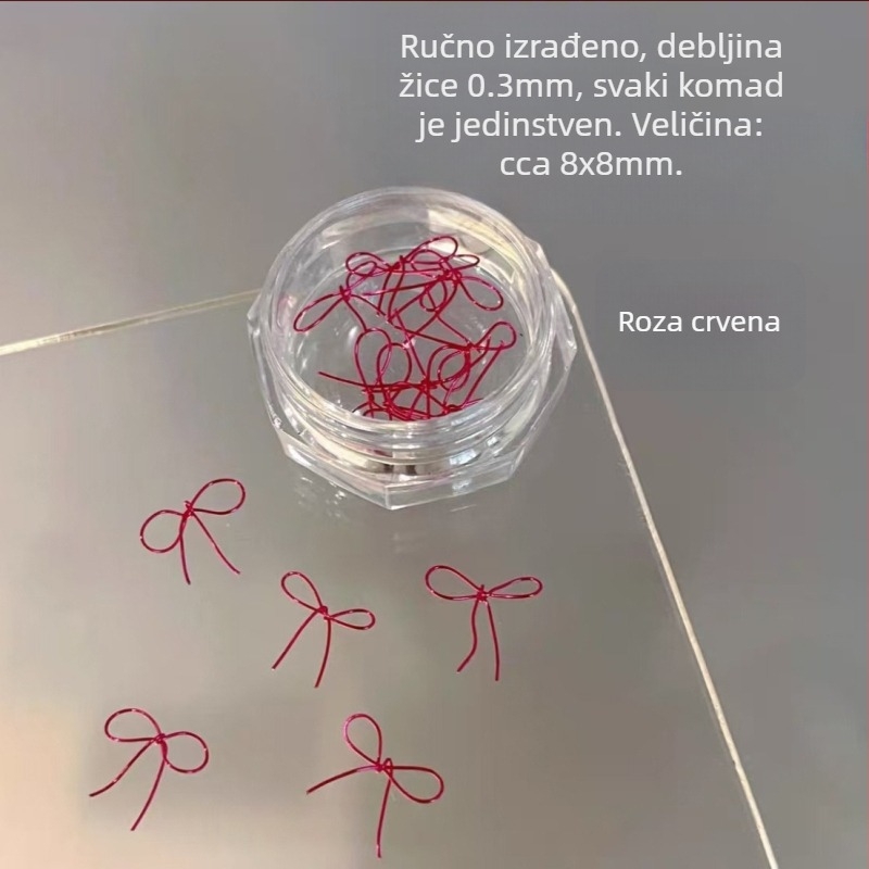 Nokti nakit: plastična mašna ukras, završeni komad, Princeza serija, sladak i minimalistički stil