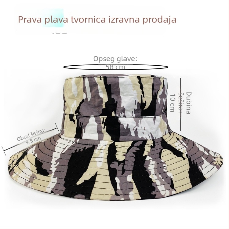 Kamuflažna ribarska kapa s maramom za glavu, unisex, za otvorene aktivnosti, zaštita od sunca, vodootporna i prozračna, za planinarenje i ribolov