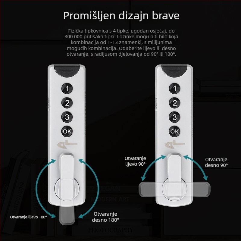 Pametna brava za ladice i ormariće s digitalnim lozinkom