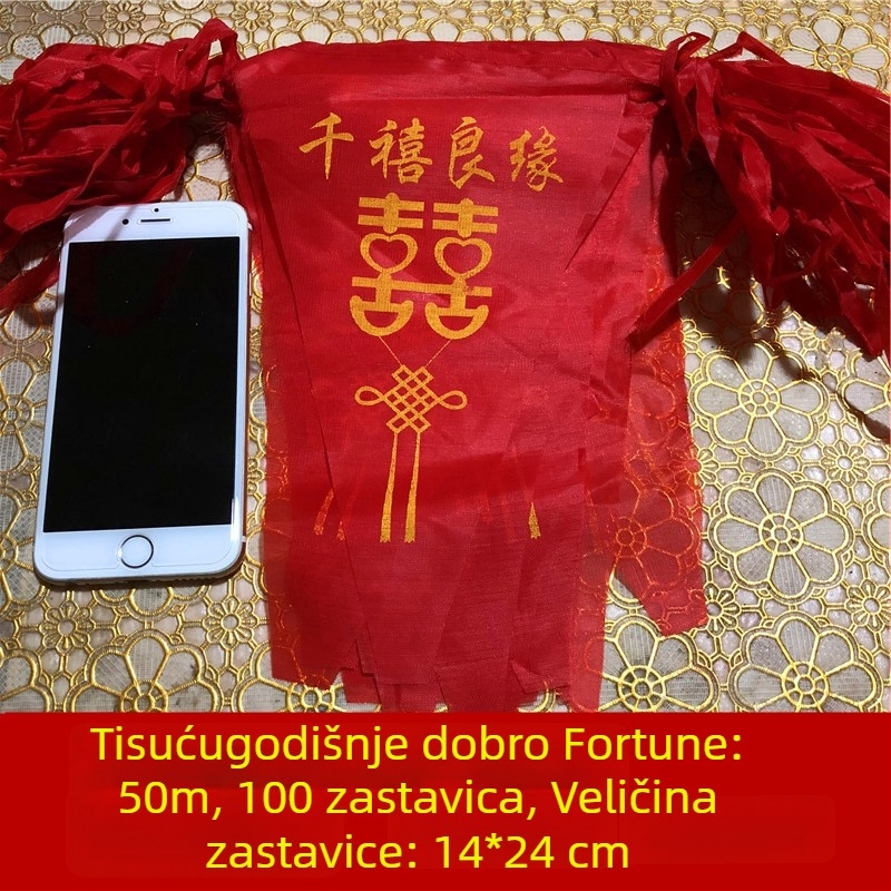 Trokutaste zastavice – girlanda za vjenčanja i otvaranje, šarena dekoracija događaja