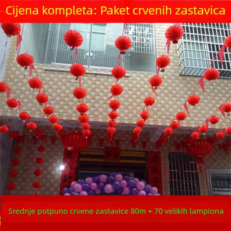 Trokutaste zastavice – girlanda za vjenčanja i otvaranje, šarena dekoracija događaja