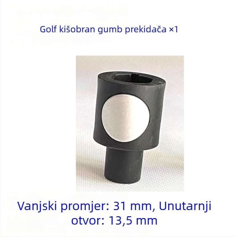 Dodatna oprema za kišobran s 8 rebara i dugačkom drškom, za sunčani i golf kišobran, ravna drška, vlaknasta rebra