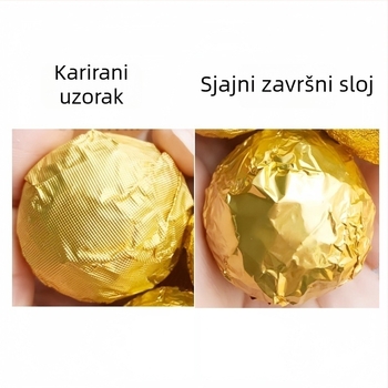 Šarene aluminijske folije za pakiranje četvrtastih čokoladica sa crnim sezamom, jednokratna upotreba