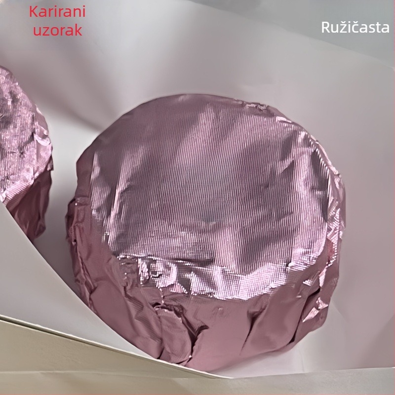 Šarene aluminijske folije za pakiranje četvrtastih čokoladica sa crnim sezamom, jednokratna upotreba