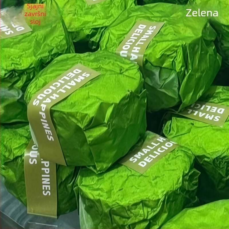 Šarene aluminijske folije za pakiranje četvrtastih čokoladica sa crnim sezamom, jednokratna upotreba