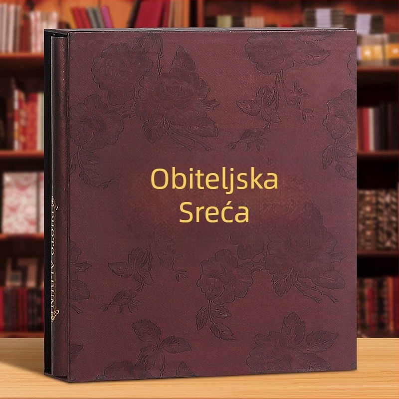 Obiteljski foto album, velik kapacitet 400 fotografija, 5–6 inčni mješoviti zbirni memorijalni album