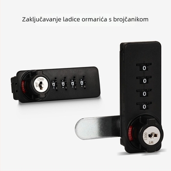 9525 Brava s lozinkom za stolni ormar s tri ladice i metalni ormarić