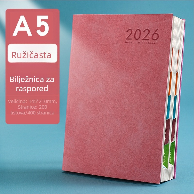 A5 planer dnevnik s prilagođenim logotipom, izdanje 2026