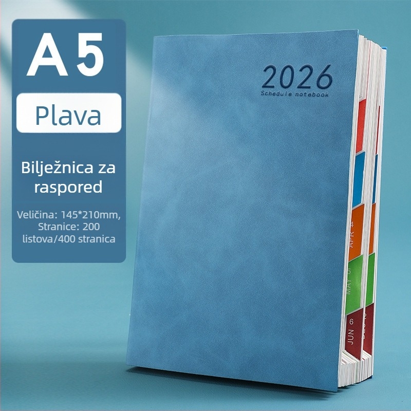 A5 planer dnevnik s prilagođenim logotipom, izdanje 2026