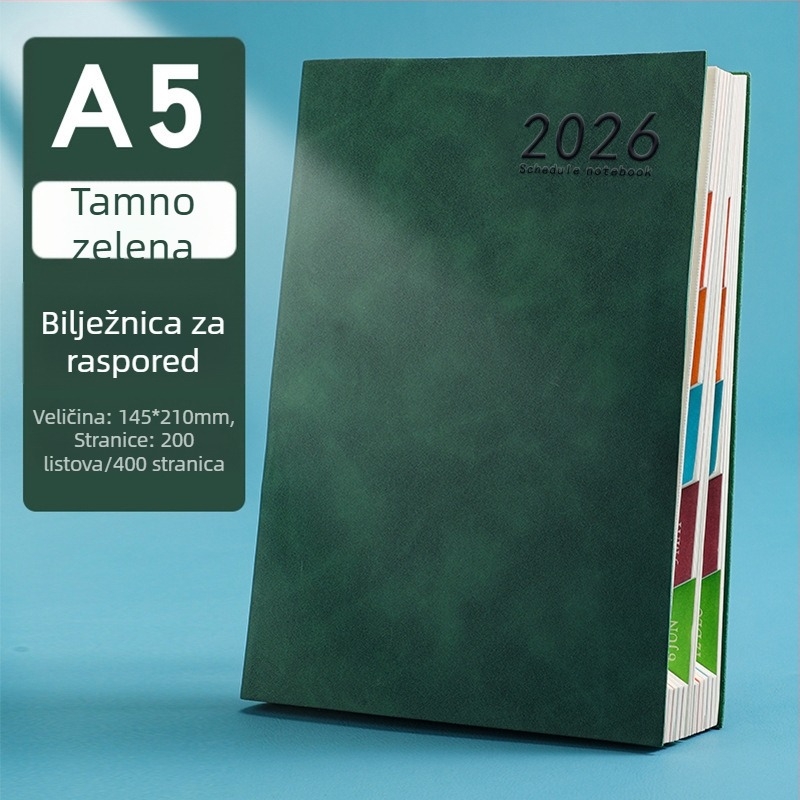 A5 planer dnevnik s prilagođenim logotipom, izdanje 2026