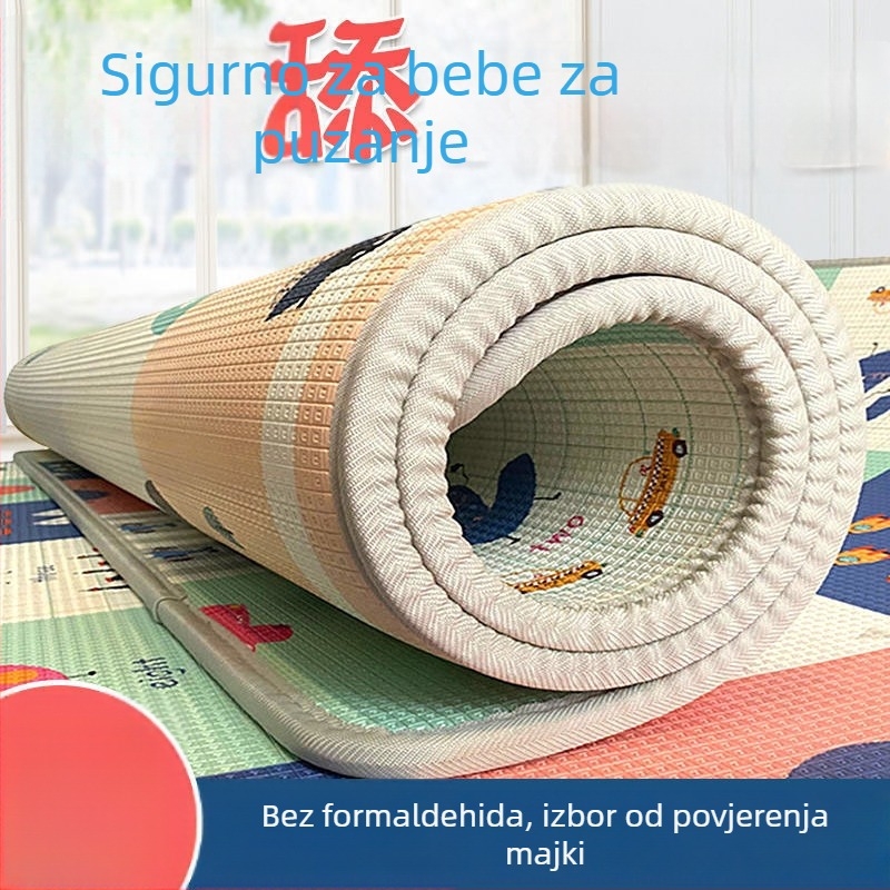 Vlažno otporna podloga za rub kreveta s debelim pjenastim slojem, madrac za bay prozor i podloga za puzanje djece