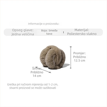 Zimske plišane zaštitne navlake za uši, unisex, za odrasle, tople, zaštita od hladnoće, sintetička krzna