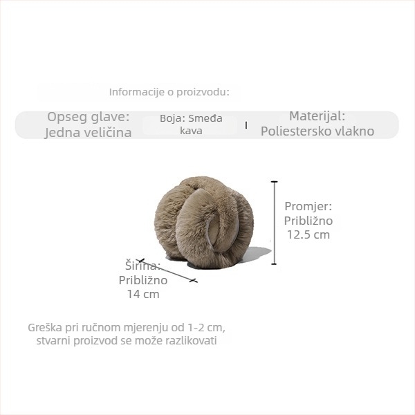 Zimske plišane zaštitne navlake za uši, unisex, za odrasle, tople, zaštita od hladnoće, sintetička krzna