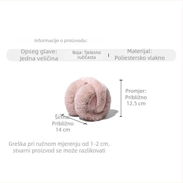 Zimske plišane zaštitne navlake za uši, unisex, za odrasle, tople, zaštita od hladnoće, sintetička krzna